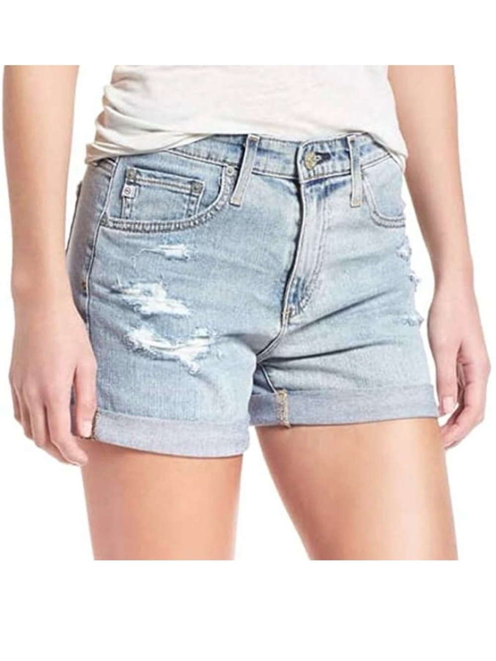 Adriano Goldschmied The Hailey Ex Boyfriend Roll Up Shorts | 29